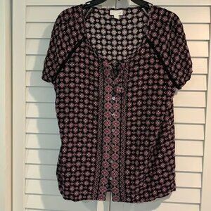 J.Jill button up short sleeve